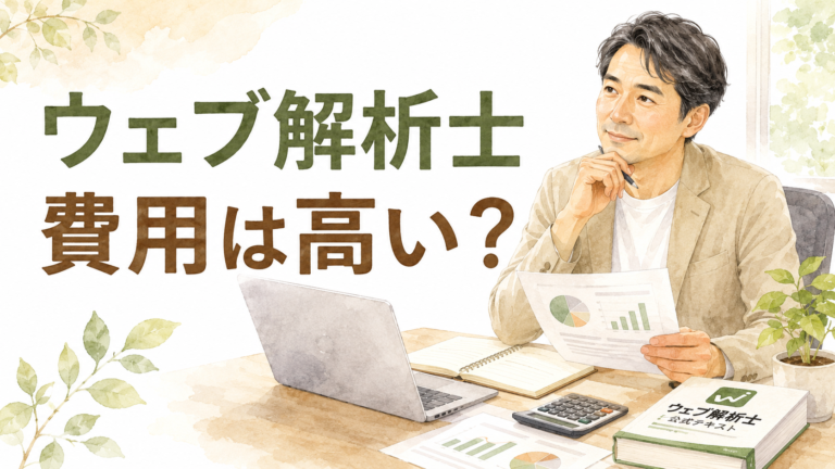 ウェブ解析士の費用は高い？40代が受講前に確認すべきこと