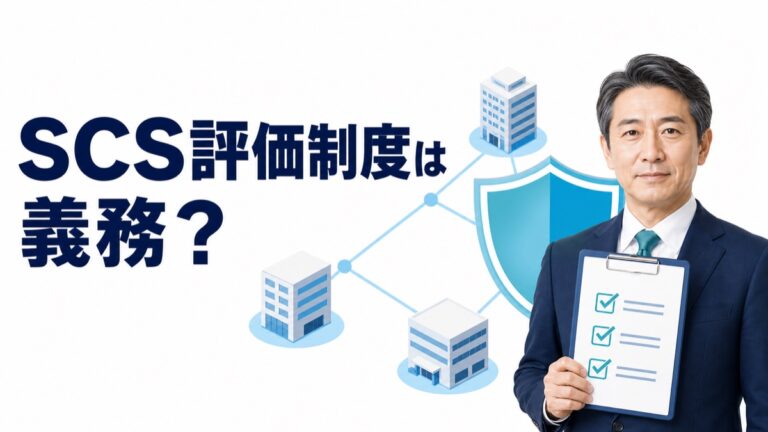 ☆SCS評価制度は義務？ITが苦手な40代管理職が今から準備すること