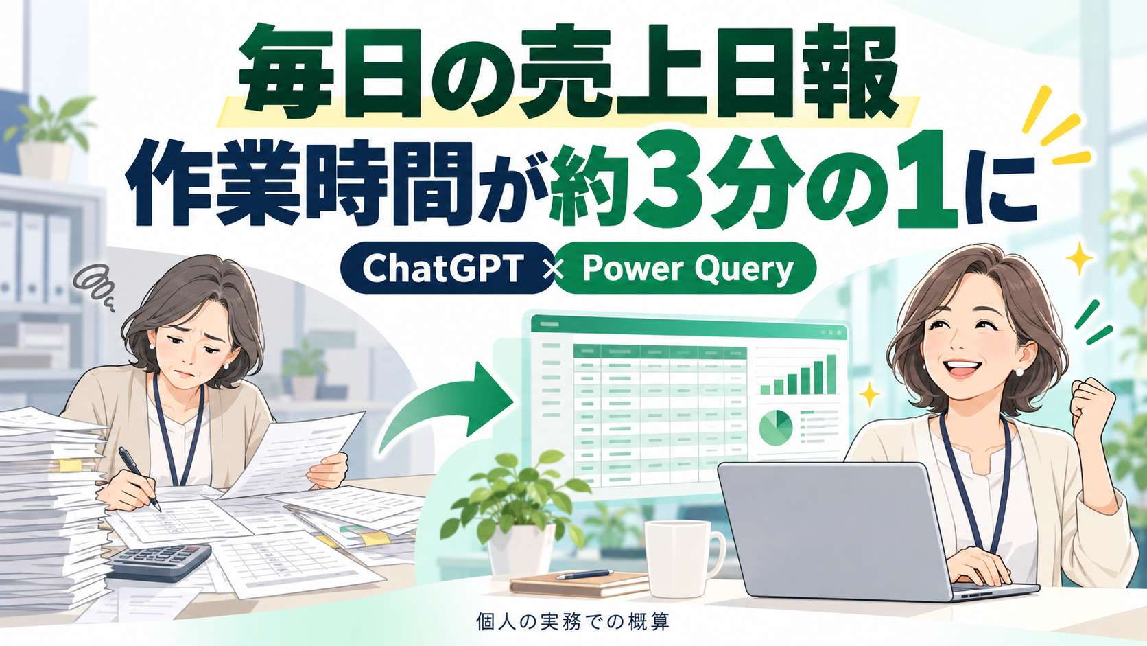 作成済み「毎日の売上日報／作業時間が約3分の1に」